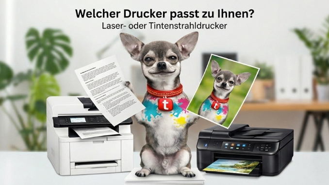 Laser- oder Tintenstrahldrucker