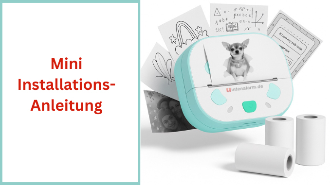 D21 Mini Sticker Drucker Etiketten ohne Tinte